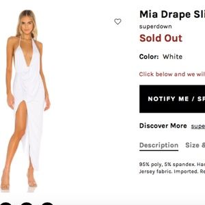 Superdown Mia Drape Slit Dress